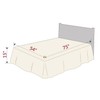 Mellanni Bed Skirt Full Size - Bed Frame - 15-Inch