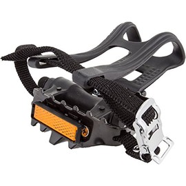 Sunlite Low Profile ATB Pedals w/Toe Clip, 9/16", Black/Silver