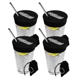 NightCap Keychain - Cup Cover for Protection Against Drink Spiking and Debris - Reusable Unisex Anti Spike Lid - Specification: 4 Pack
