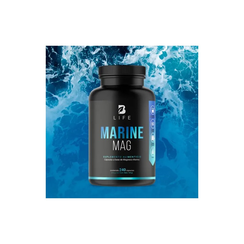 Magnesio Marino De 240 Cápsulas 100% Natural B Life
