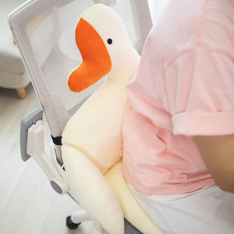 Office Cushion Soft Comfortable Strap Design Goose Shape One Piece