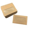 WYAN 30 Pcs Brown Window Envelopes, Kraft Envelopes, Clear Window