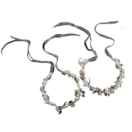 UOMIO Flower Girl Pearl Crown Headpiece, Princess Hair Accessories for Wedding, Birthday Party