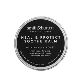 smith&burton smith&burton Heal & Protect Soothe Balm for Dogs & Cats with Manuka Honey. Multi-Tasker for Paws, Nose, Elbows, Dry Spots & More, 2.2-Oz Tin, 100% Natural. No Nasties.