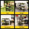 TC-HOMENY Power Tool Organizer Garage Storage with Charging Power Strip,