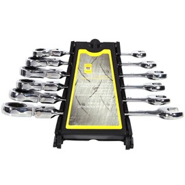 Ratchet Spanner Set of 6 Double Head Ratchet Ring Spanner Ratchet Spanner Combination Spanner Combination Spanner Flexible Joint 8-17 mm