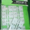 VORTAC MFG CO HINGE HOLDERS, 30 PIECE SET, MOUNTS 15