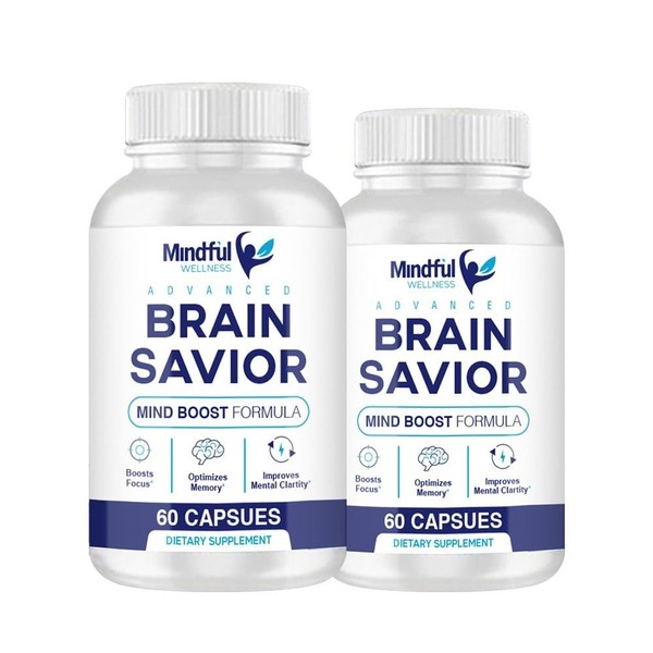 nutradash (2 Pack) Brain Savior Capsules - Brain Savior Mind