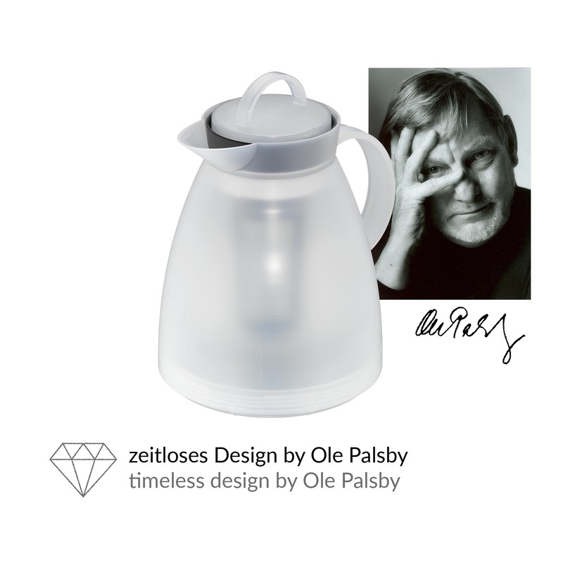 alfi 1935011100 Isolierkanne Dan Tea Kunststoff 1.0 l, weiß