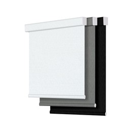 Allesin Zen Blackout Roller Shades for Windows, Cordless Blinds for Indoor Windows, Free-Stop Blackout Blinds with Valance, Thermal Insulated Fabric, White, 35" W x 72" H