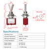 Heschen Miniature Toggle Switch MTS-101 ON-OFF SPST 2 Pin, 2A