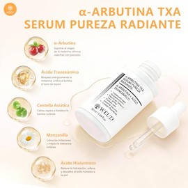WEUD Serum Coreano Original, con α-Arbutina, TXA Ácido Tranexámico, Ácido Hialurónico, Cuidado Antiedad y Reparador, Luminosidad y Piel Radiante, Seru