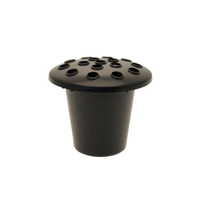 Black Plastic Grave Vase Container Insert