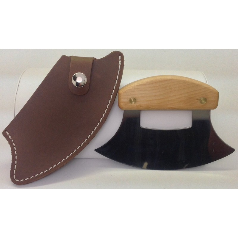 Genuine Leather Ulu Knife Quality Sheath Natural - For Inupiat