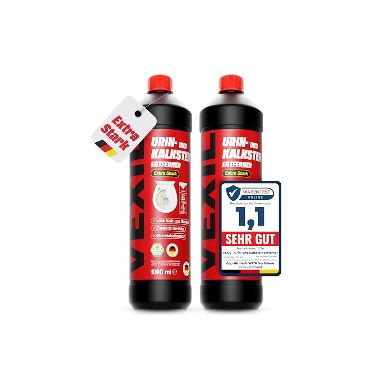 VEXIL® Urinsteinentferner EXTRA STARK - 2x 1000 ml - entfernt