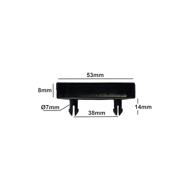 cyclingcolors 10x Supporto semplice per doga doghe 53 × 8
