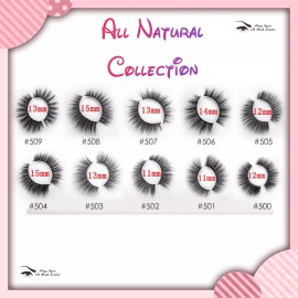 Aliya Ryan NIB Natural 3D Luxury Faux Mink Strip False Lashes Med Length 14mm style 506