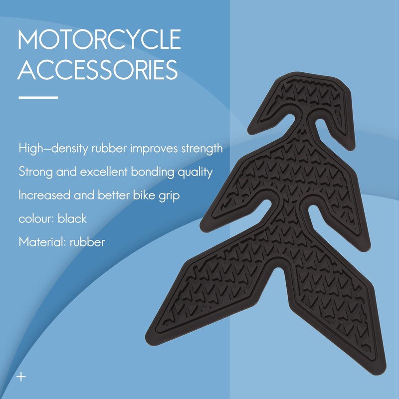Bopfimer Motorcycle Non-Slip Side Tank Pad Sticker Waterproof Rubber Sticker