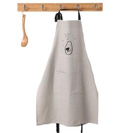 Lindong Apron, Cute Cartoon Apron, with Pocket, for Adults, Children, Waterproof Cotton, Linen, Kitchen Apron, Bib, Apron Cooking Apron