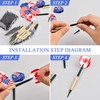 Xzeemo Darts with Plastic Tip, Pack of 12 Darts for