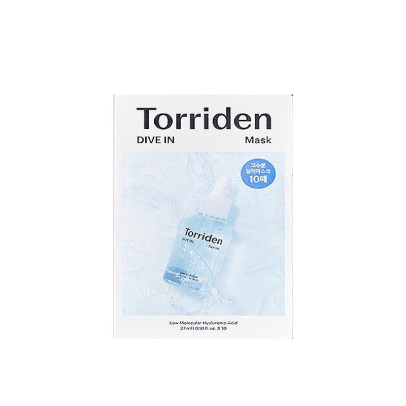 Torridon Toriden Dive-in Mask Pack 10 Sheets Low Molecular Hyaluronic