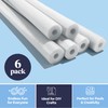 Play22 Pool Noodles Foam 6 Pack - Soft Large White