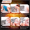 Whaline 4 Pieces Halloween Nail Art Plates Image Stamp Templates