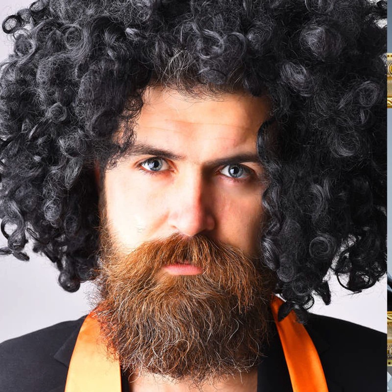 KALUROIL Afro Wig Curly Head Wig Black Afro Wig Curly