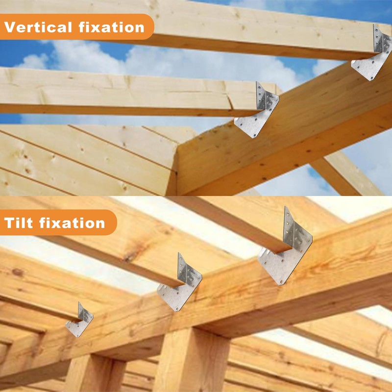 20 Pack 18-Gauge Hurricane Ties for Rafter, Heavy Duty Hurricane