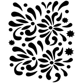 Eulenspiegel 109335 - Facepainting Schablone - Flowerballs