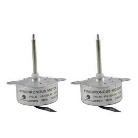 CHANCS TYC-40 110V AC Small Gear Synchro Motor TYZ42 5-6RPM 46mm CW/CCW Micro Motor Slow Speed Electric Motor 2PCS