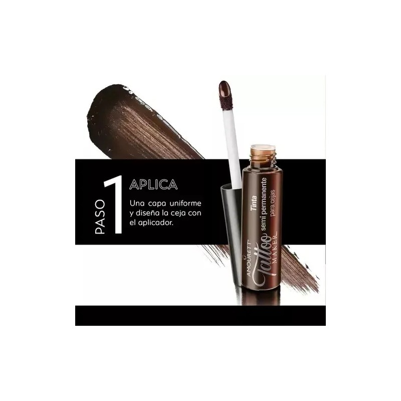 Tinta Semipermanente Cejas Arabela Gel Color MM873 Rust 5 mL