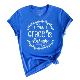 Corinthian's Corner His Grace is Enough Women's Christian Apparel, S