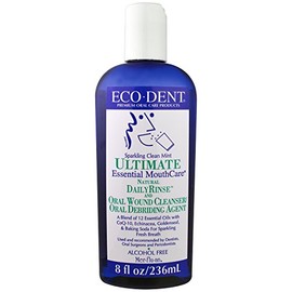 Eco- Dent Daily Rinse Ultimate Essential Mouth Care, Sparkling Clean Mint, 8 fl oz (237 ml) (Pack of 2