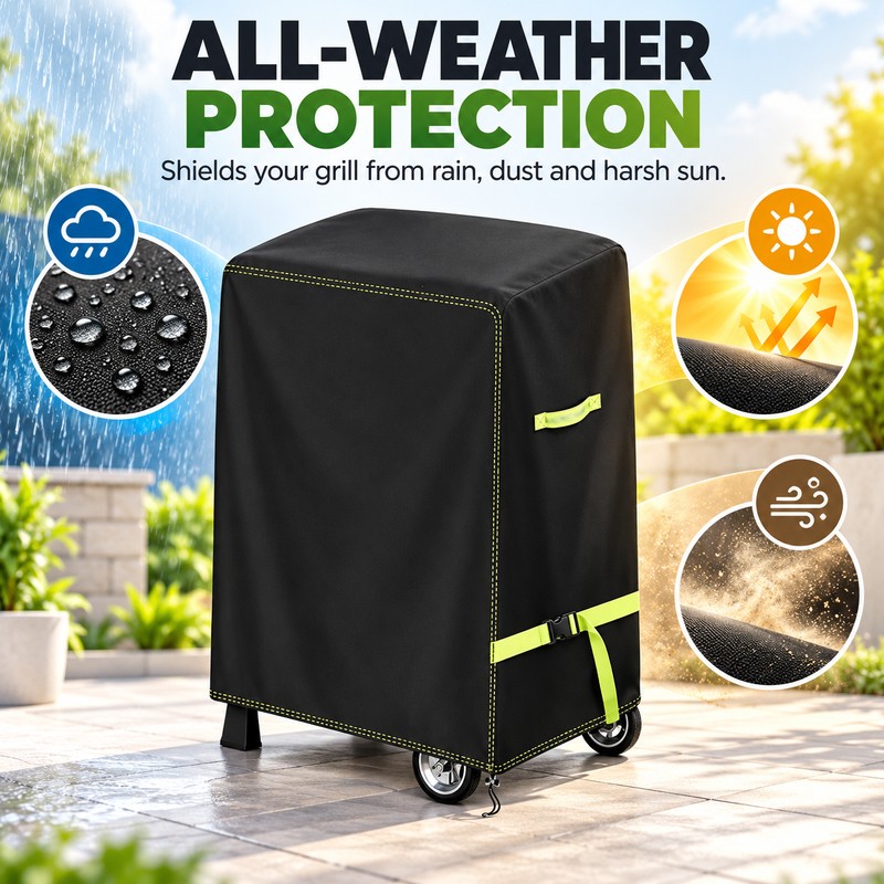 420D Outdoor BBQ Grill Cover for Barbecue Storage – Waterproof,