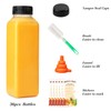 BAKHUK 36pcs 16oz Empty Plastic Juice Bottles with Caps, Reusable