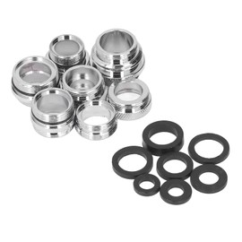 7 Set Male Female Faucet Adapter Kit with Gasket Brass Faucet Adapter Brass Aerator Adapter Set for Garden Hose Kitchen Sink