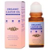 Organic Castor Oil Roll On with Rose Quartz Roller -