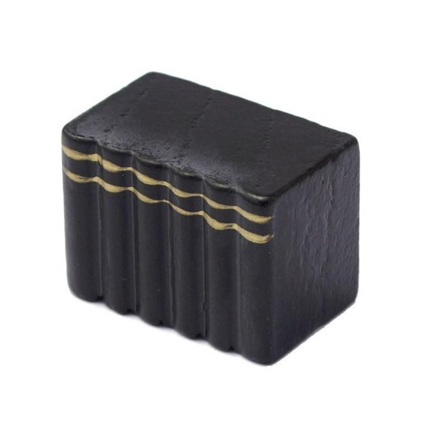 MyTinyWorld 2 x Dolls House Miniature Black Books in a