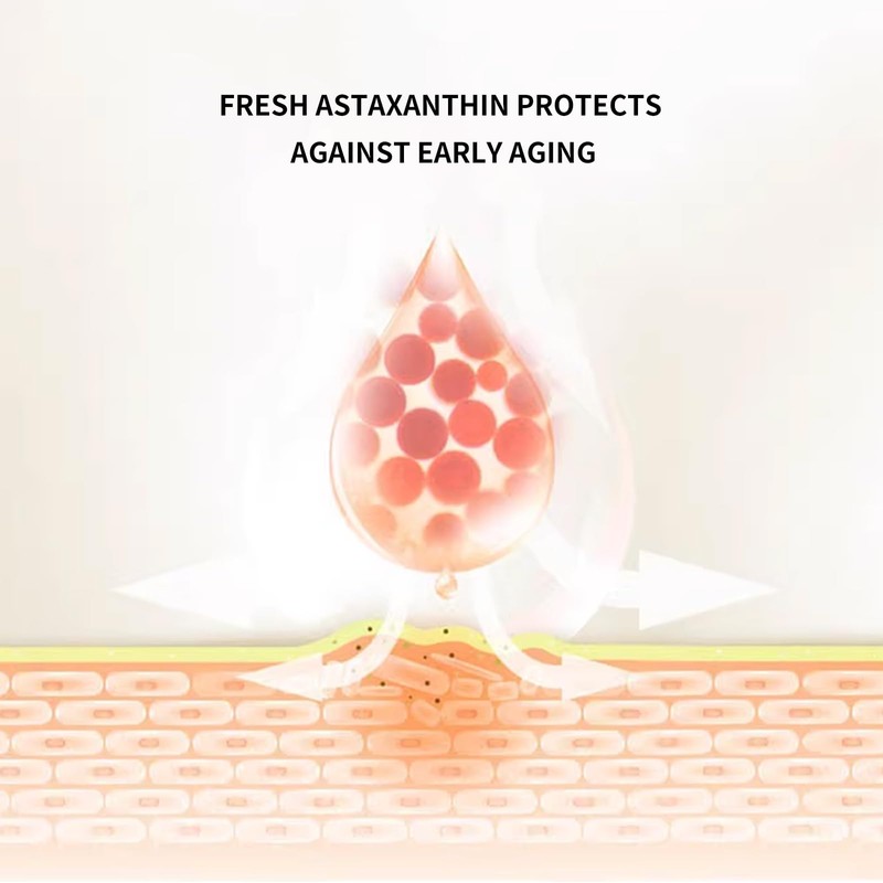 BLUE LOVE 2PCS Astaxanthin Seaweed Face Serums for Men &
