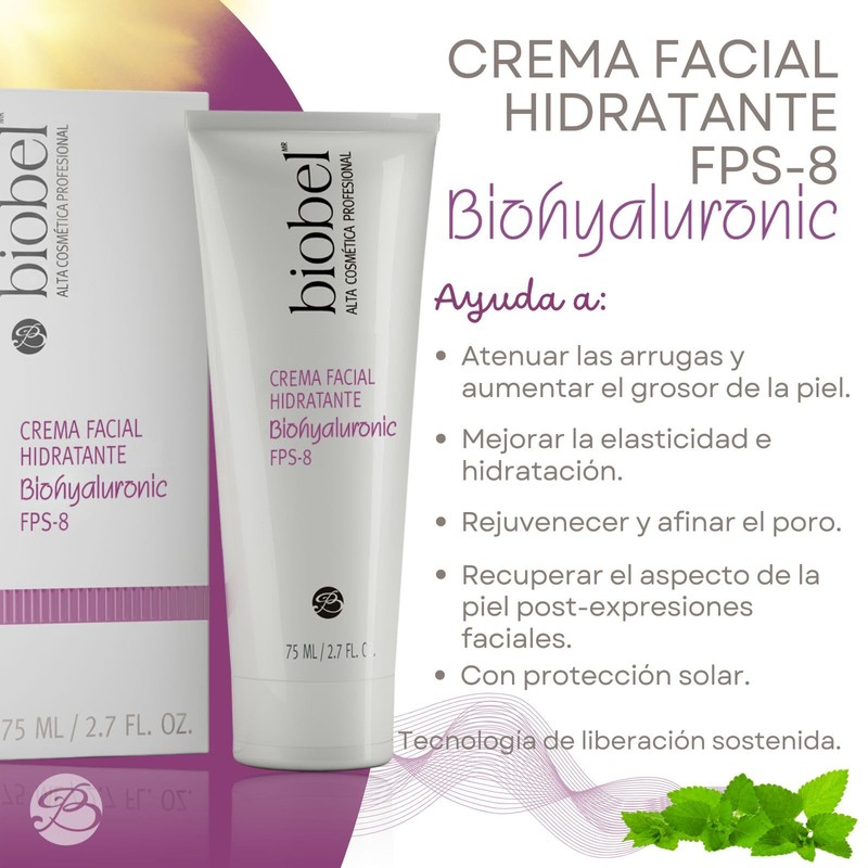 Biobel Crema Facial Hidratante Biohyaluronic 75ml