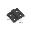 6 PCS Nylon Hinges – Cabinet Door Bearing Hinges, Black