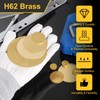 Sourcing Map 5Pcs H62 Brass Round Plates, 3.94" Dia x