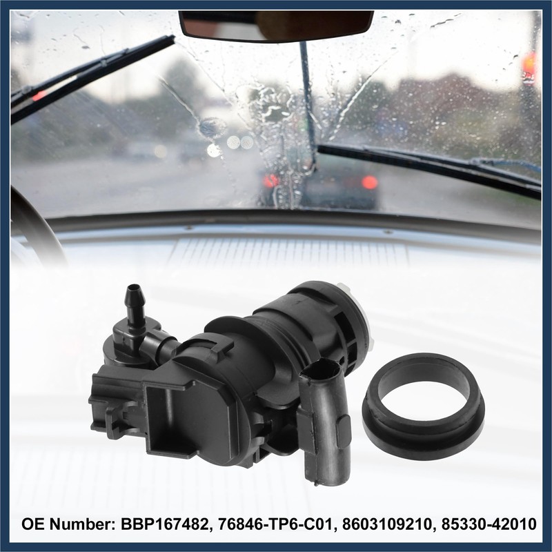 INFINAUTO Car Windshield Washer Pump BBP167482 for Toyota Highlander 2014-2016
