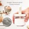 ShanSon 6-Piece Glass Spice Jars with Adjustable Spoon, 10.16oz /300ml