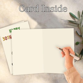 Abeletree Funny 30th Birthday Card Gifts for Men Him, Humorous 30th Birthday Decorations for Husband Boyfriend Fiance, 30 Year Old Mens Birthday Card Gifts from Wife Girlfriend Fiancee