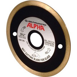 Alpha Professional Tools 3-3/8" Wet Cutting Glass Blade