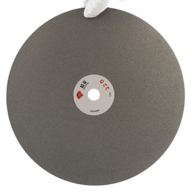 JINGLING 8" Inch Diamond Grinding Disc 320 Grit Flat Lap Disk Lapping Plate Sanding Pads Lapidary Tools for Stone Pottery Faceting Machine