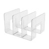 Granmagazz Acrylic Bookends Tabletop Bookshelf Divider Document Sorter Rack Handbag