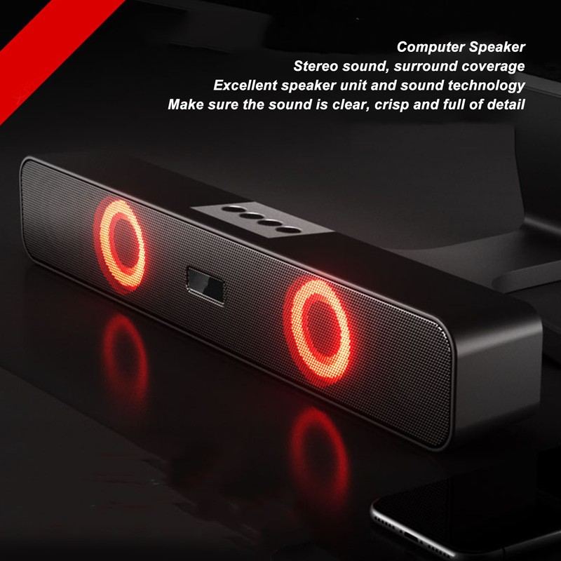 Computer Bluetooth Speaker Stereo High Volume Stainless Steel Portable Speaker